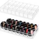 Legrap 2 Pack Eyeshadow Palette Organizer, 16 Slots Makeup Palette Organizer, Vanity Storage Organizer for Eyeshadows, Blush, Lipstick, Highlighter,Clear