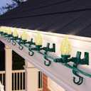 SURAIELEC Roof Christmas Lights, 67 FT 100 LED C9 Warm White Clip String Light for Gutters, Shingles, Roofline, House Holiday Decor, Waterproof, UL Listed