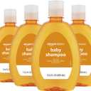 Amazon Basics Tear-Free Baby Shampoo, 13.6 Fluid Ounce, 4-Pack (Previously Solimo)