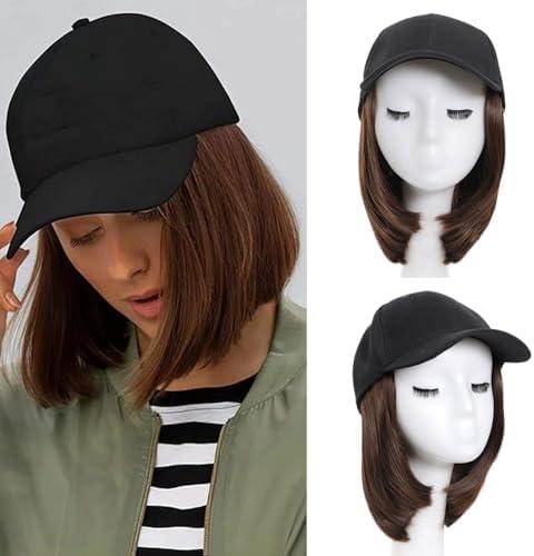 doremi Hat with Hair Attached for Women Synthetic Hat with Hair Adjustable with Hair Suitable for Daily Use