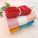 36 Yards 1 1/2" inch Color Velvet Ribbon Single Face Chocker Ribbon For Package Wrapping, Hair Bow Clips Making, Sewing, Baby Headbands, Wreath, Wedding Decorations (Multi-color 36 Yards, 1 1/2" 40mm)