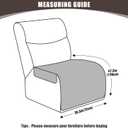 KinCam Waterproof Recliner Sectional Couch Covers, Oversized Reclining Sofa Covers for L Shape Couch, Non Slip Couch Cover for Sofa Washable Slipcover (1 Seat Couch Cover, Chocolate)