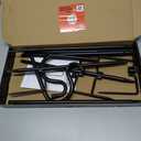 Ottsuls Bird Feeder Pole, 45 INCH Heavy Duty Shepherds Hooks for Outdoor with 5 Prong Base, Adjustable Stand Hanger for Garden Plant, Hummingbird Feeder, Lantern, Hanging Wedding Decor (2 Pack)