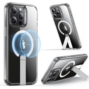 ESR for iPhone 16 Pro Case with Kickstand, Military-Grade Shockproof Protection, Magnetic Fully Adjustable Flickstand Phone Case, Compatible with MagSafe Accessories, Boost Series, Clear