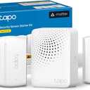 Tapo Door Sensor Starter KIT, Matter Compatible, 3X Smart Door Window Contact Sensor and 1x Smart Hub with Built-in Chime, Smart Automation, Real-Time Notification, T31 KIT