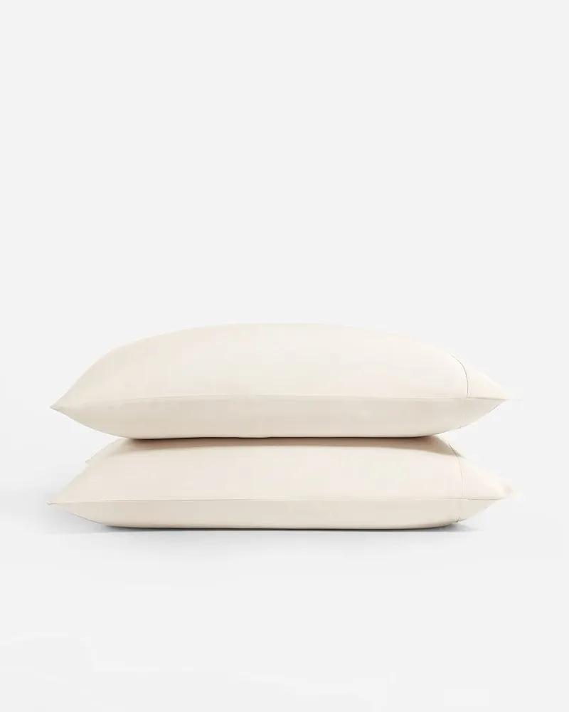 Mayfair Linen 100% Viscose Derived from Bamboo Pillow Cases - King Size Set of 2, Silky Soft, Breathable, Organic, Cooling Luxury Pillow Cover - Ivory