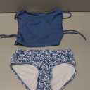 Girls Tankini Swimsuits Two Piece Bathing Suit Drawstring Swimwear Set for Girls 7-18 Years
