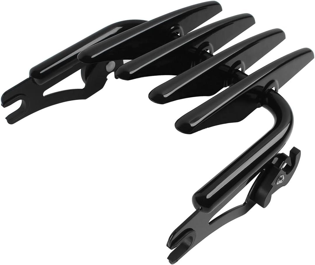 H RUO Stealth Luggage Rack,Black Detachable Luggage Rack Compatible with Harley Davidson Street Glide Road Glide Road King Electra Glide Ultra Limited 2009-2025
