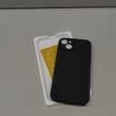 Miracase Designed for iPhone 14 Plus Case with Screen Protector,[Upgraded Enhanced Camera Protection],Shockproof Liquid Silicone Case with Microfiber Lining,6.7 inch, Black