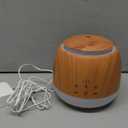 Aromatherapy Diffuser & White Noise Machine Combines 10 Relaxing Sounds,7 Color LED Light,5 Level Volumn,2 Level Warm Night-light,3 Timer, Mist and Waterless Auto Shutoff for Better Sleep (Light Brown)