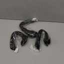 Dreadlock Extension Human Hair 8inch 0.8cm Width 100% Permanent Huamn Hair Loc Extension Can Be Dyed Bleached Curled Handmade Loc Extension for Men Women (30 Strands Natual Black)
