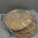 FoldTier 20 Pcs Round Placemats Bulk Plate Chargers Set 11.8 Inch Woven Placemat Rustic Braided Straw Rattan Charger Natural Water Hyacinth Place Mat for Wedding Party Table Single Tableware Use