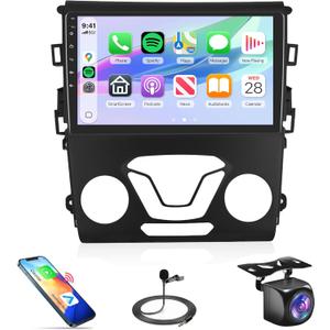 2G+64G Rimoody Android 13 Car Radio Stereo for Ford Fusion 2013-2019 for Ford Mondeo, Wireless Carplay Android Auto GPS Navigation WiFi 9 Inch Touch Screen Bluetooth FM/RDS +Backup Camera