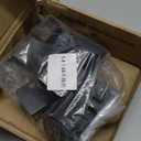 PATIKIL 1.5" Swivel Caster with 0.98" U Bracket, 4 Pack 360 Rotation Nylon Swivel No Noise Wheel with Brake Locking Caster for Furniture Legs Black