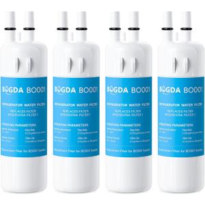 BOGDA W10295370A Water Filter Replacement Fit for EDR1RXD1, WHR1RXD1, Filter 1, W10295370, KAD1RXD1, P8RFWB2L, P8WB2L, P4RFWB, P5WB2L, 46-9081, 46-9930 Compatible with Whirl-pool Ken-more (4 Filters)