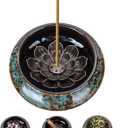 Incense Holder for Sticks, Incense Burner for Cone, Coil, Sage Cones,Frankincense and Palo Santo(Fambe Green)