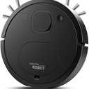 Robotic Vacuum Cleaner, Robot Vacuum and Mop Robot Vacuum Small Low-Noise, Tangle-Free Suction,Obstacle Avoidance,Ideal for Hard Floor, (Black)