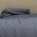 Geniospin King Size Comforter Set- 7 Piece Navy Blue Textured King Bedding Set, Soft Solid Bed in a Bag for All Season, King Comforter Set with Sheets(Navy Blue,102''x90'')