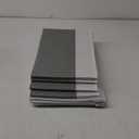 Large Closet Storage Baskets Bins with Lids 4 Pack, Storage Baskets for Organizing Shelves Nursery Bedroom, Home Dorm Closet Organizers Cubes for Clothes Toys Blanket - Stackable & Sturdy -14x10x9.5 (White with Grey)