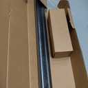 Ivilon Drapery Treatment Window Curtain Rod - Square Design 1 1/8 Rod. 48 to 86 Inch. Black