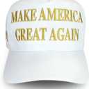 Trump 45-47 MAGA Hat (White)