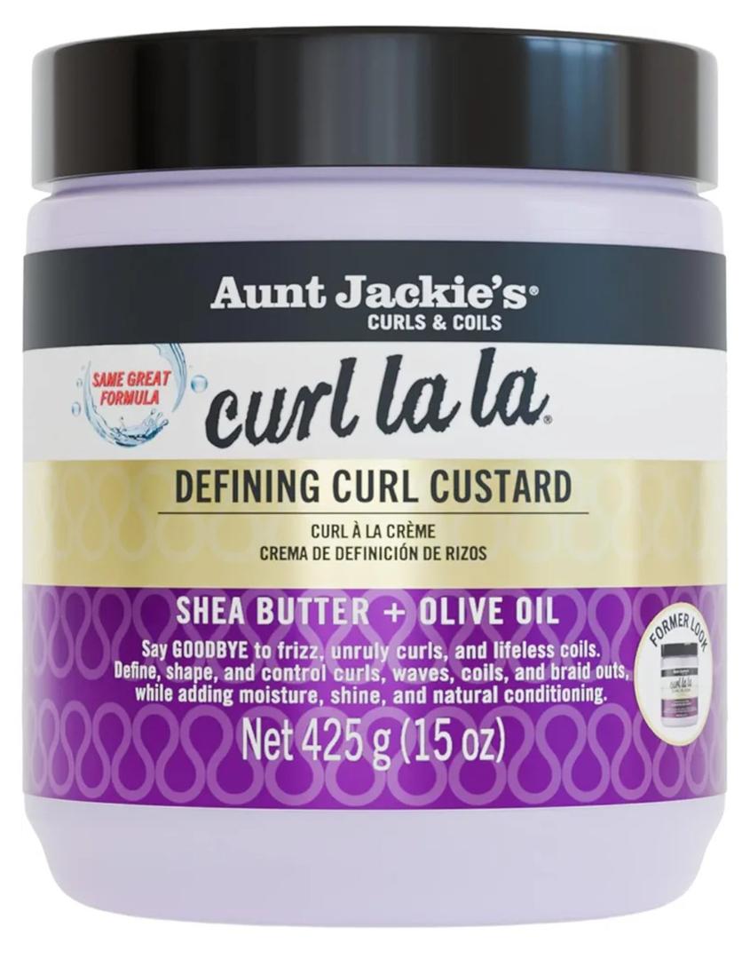 Aunt Jackie's Curl La La, Lightweight Curl Defining Custard, Enriched with Shea Butter & Olive Oil, Basic, 15 Ounce