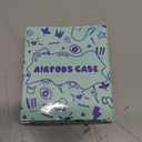 Coralogo for AirPods 4 Case with Pearl Keychain - Cute Women Glitter Shell Design Cover Girls Girly Pretty Stylish Kawaii Girlish Protective for Apple for AirPods 4 Case, Mushroom Leaves