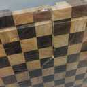 Acacia Wood Cutting Boards for Kitchen, Checkered Chopping Board with Juice Grooves & Handles, Large Butcher Block Serving Tray with NonSlip Feet, 20" x 15" x 1.5"