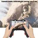 MUNEFE Mobile Game Controller, Portable Game Handle with Dual Cooling Fans, Smartphone Game Controller Gamepad for 4.7 To 6.5Inch Phones