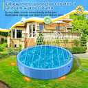 Foldable Dog Pool, 71 in Large Sprinkler Pool with Cover for Dog, Heavy Duty Dogs Splash Pad with Sprinkler Bathtub for Large Medium Small Pets Summer Outside Water Playing