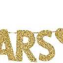 70 Years Loved Banner, Happy 70th Birthday Party Decorations Gold Gliter Paper Signs