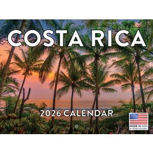 Costa Rica Calendar 2026 Monthly Wall Calender 12 Month | American Made In The USA