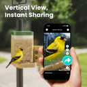 Birdfy Smart Bird Feeder with Camera for Rookie, Camera Bird Feeder Dual Night Vision, AI Recognition IP66 Waterproof for BirdLovers, 1.3L Capacity