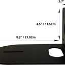 2 Pack PTZ Camera Wall Mount Bracket Black Sturdy Durable Universal Support Compatible with Most Centre Mount Cameras Complete with Microfibre Cleaning Cloth and Installation Hardware