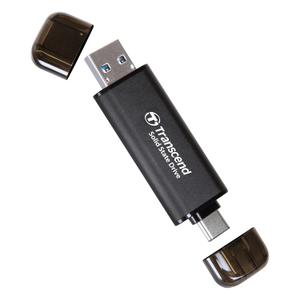 Transcend ESD310 256GB External SSD, Up to 1,050MB/s, Dual USB Flash Drive for iPhone/iPad/Mac/Windows, Android/Tablet/PC, USB 3.2 Gen 2 Thumb Drive Photo Stick, 2-in-1 Type C &Type A Memory Stick