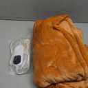 Homemate Heated Blanket Electric Throw - 50"x60" Heating Blanket Throw 1/2/4/6/8 Hours Auto-Off 10 Heat Level Over-Heat Protection Flannel Sherpa ETL Certification