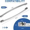 WR12X36386 Refrigerator Freezer Handle Stainless Steel Replacement for GE Models GFE26JMMTFES,GNE27EYMTFFS,GNE27JMMTFES GNE27JYMTFFS Refrigerator Freezer Handle