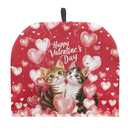 ZUXONGSY Red Tea Cozy for Teapot Tea Insulated for Valentines Day Cat Tea Kettle Cover for Keeping Warm Love Heart Teapot Dust Protector for Kitchen Accessory