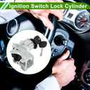 No.D1469G/924-713/88965342 Ignition Lock Cylinder for Chevrolet Silverado 1500 3500 01-06 Silver Tone Front Ignition Switch Cylinder Lock Metal 1 Set