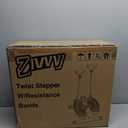 Stepper Machine with Resistance Bands, Mini Stepper with 300LBS Weight Capacity, Twist Stepper for Full Body Workout, Adjustable Step Height, Smooth and Quiet, Step Machine for Men Women