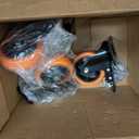 Caster Wheels, Heavy Duty 4 Inch Casters Set of 4, Locking Swivel Casters Wheels for Cart, Furniture and Workbench, Orange