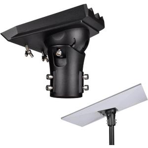 Pipe Adapter for Starlink Gen 3, Adjustable Pole Mount Adapter for Starlink Standard Dish V3, with Multiple Adjustment Capabilities, Aluminum Alloy, Black