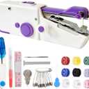 Handheld Sewing Machine for Quick Stitching,Mini Sewing Machine with Sewing Kits for Home,Travel,DIY (Purple)