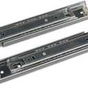 Drawer Slides, URBEST 8 Inch Full Extension 3 Section Ball Bearing Side Mounted Drawer Slider for Cabinet Kitchen, 1  Pair (8 Inch)