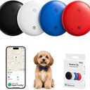 Air Tags Tracker 4 Pack:Bluetooth Item Finder Works with Apple Find My, iOS Only Key Finder, Pet Tracker, Luggage Locator, Wallet & Backpack Tag Replaceable Battery (Reef Accent Pack)