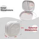 LTGEM Case Compatible with JBL Tune 510BT 520BT 500BT 570BT 660NC 710BT 720BT 770NC & Live 460NC 660NC 670NC 770NC 760NC Headphones, White