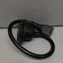 20A 125V AC Port Plug,12AWG Heavy-Duty RV Shore Power Inlet Plug with 5-in-1 T-Blade Adapter & 16'' Extension Cord, Waterproof AC Power Inlet Socket Outlet Box Integrated Outdoor Electrical Receptacle