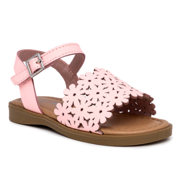 Sugar Toddler and Little Girls Flat Sandals, Size 9