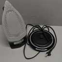 Cordless Iron for Clothes, 1500W Steam Iron Rapid Heating, Ceramic Soleplate, Auto Shut Off, Self-Clean, Anti-Calc, 3 Temperature Settings, 11.84oz Water Tank Ironing Clothes for Home, Black