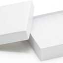 Magicool Hanger Magicool 20 Pack 3.5x3.5x1 Inch Cardboard Jewelry box Necklaces,Bracelets,Earrings,Small Gift Packaging,Jewelry Gift Boxes Lids Filled Cotton(White), 3.5x3.5x1 Inch (Pack of 20)